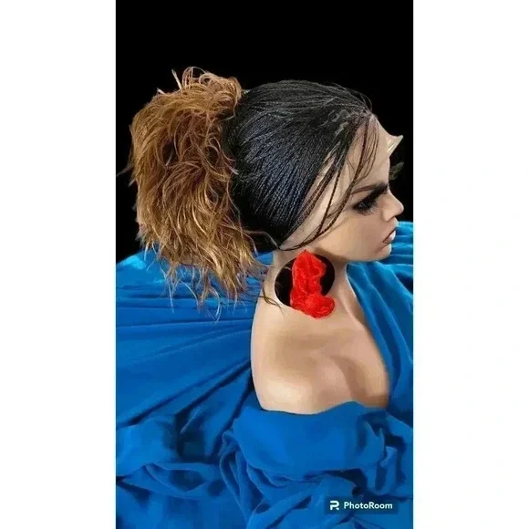 Braided wigs, Full lace Wig, 100% handmade, long braids gorgeous, ALINA, NWT - Picture 14 of 15